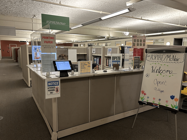 TRIO Office - Front / Sign-in Desk TRIO Office - Front / Sign-in Desk