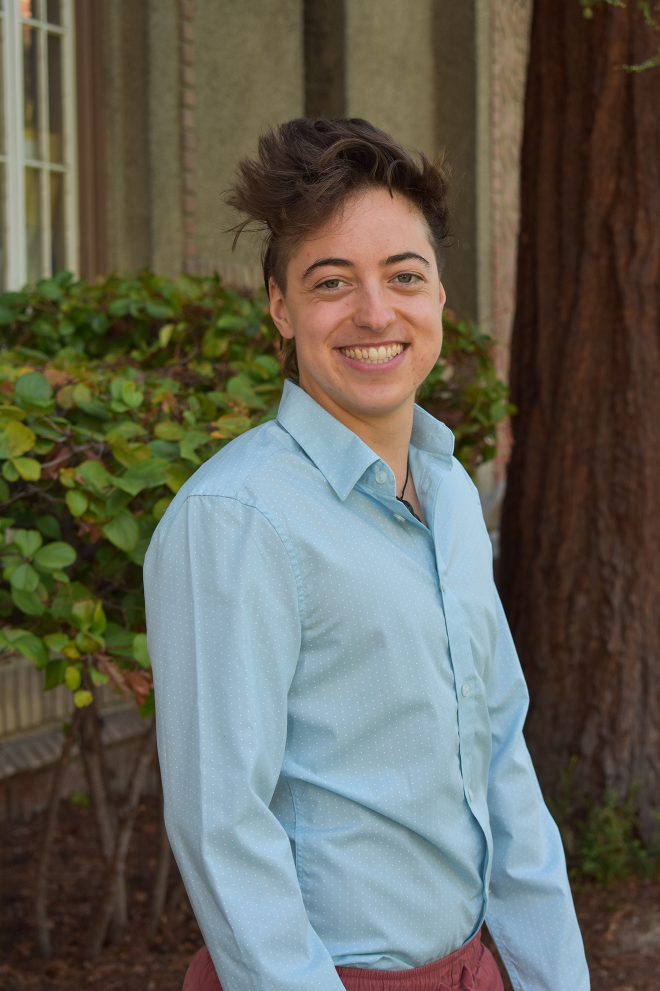 skyler skyler smiling in a side profile