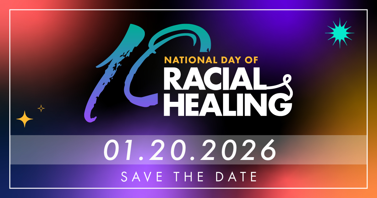 save the date logo for the national day of racial healing