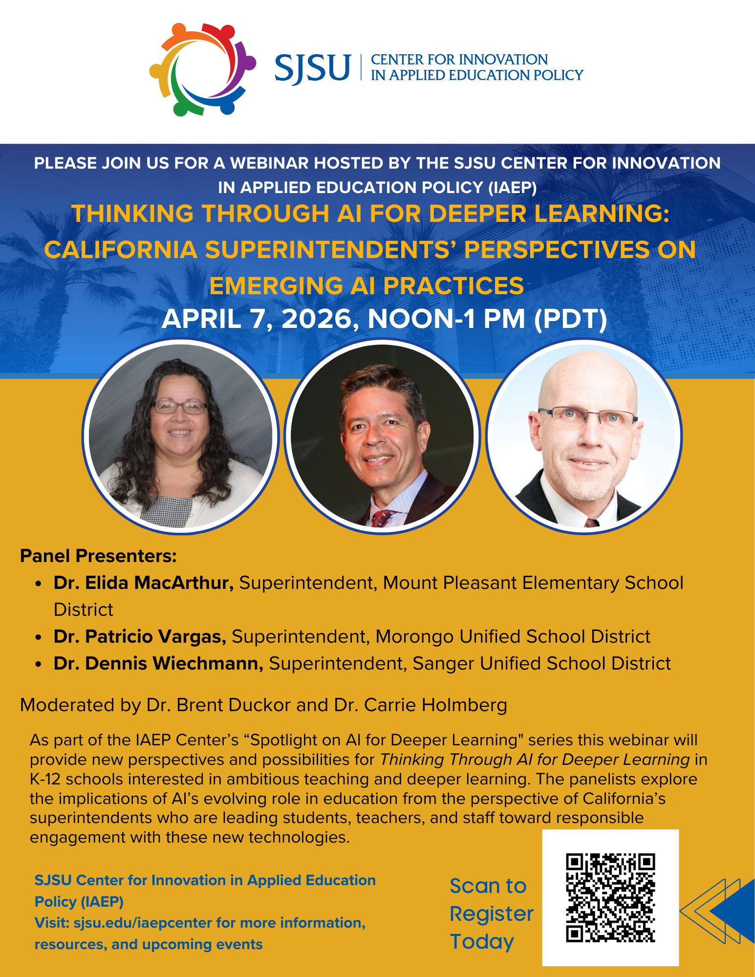 April 2026 webinar