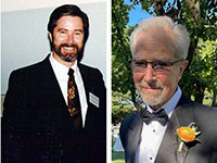 side by side photo of Dr. Guy McCormack in 1993 and 2024 side by side photo of Dr. Guy McCormack in 1993 and 2024