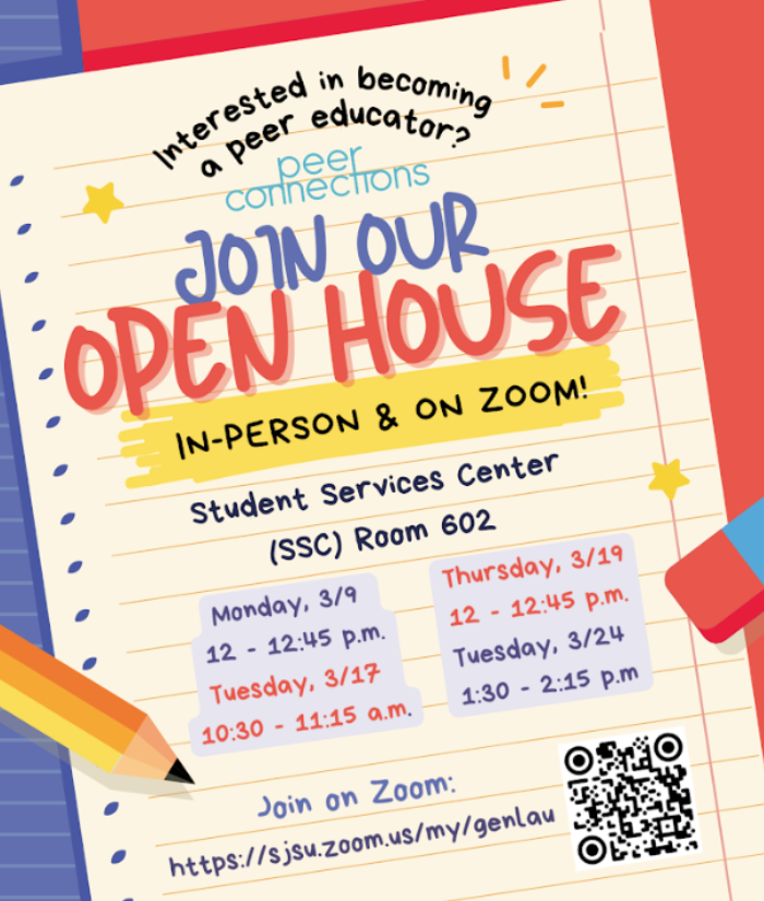 Spring 2026 Peer Connections Open House graphic